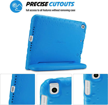 Kids Case for Ipad 9Th Generation/Ipad 8/Ipad 7, Ipad 10.2 Case 2021 2020 2019/Ipad Air 10.5/Ipad Pro 10.5 Kids Case, Shockproof Lightweight Case with Convertible Handle -Blue | 2021